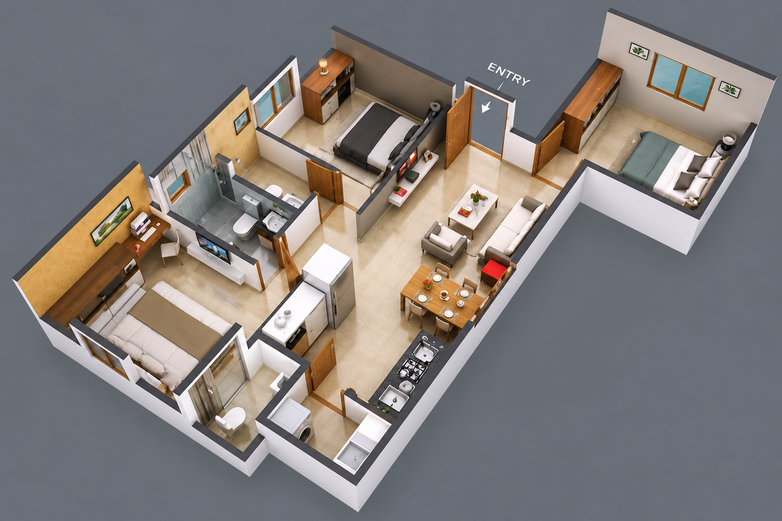 blockA 3bhk